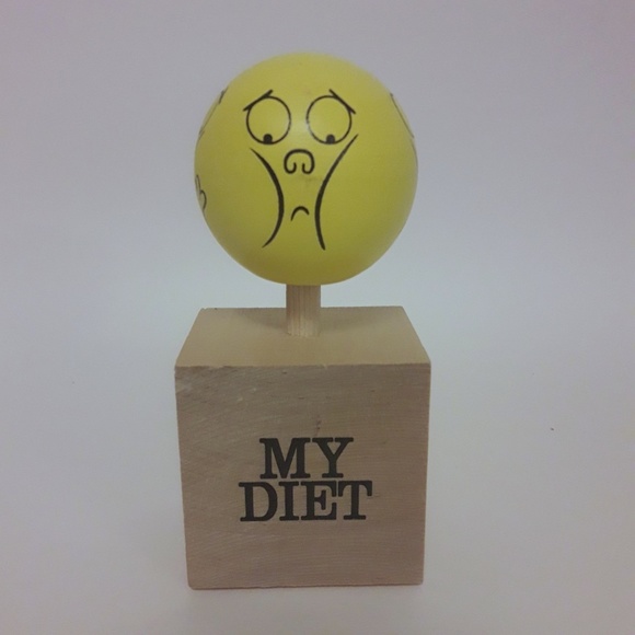 NEW Wood Toons "TODAY I START MY DIET MAYBE TOMORROW" Made in USA Hand Made - Picture 2 of 7
